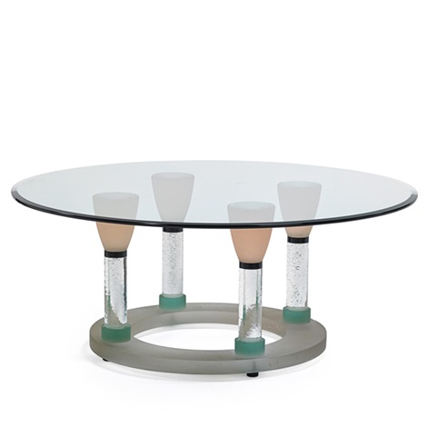 Pink Inversion table by John Conard Lewis on artnet