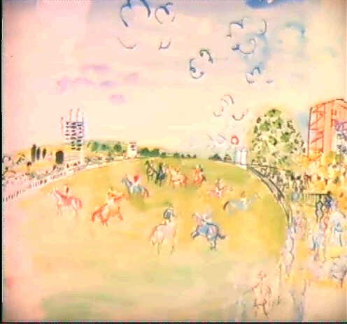 ラウル・デュフィ　LE CHAMP DE COURSES A ASCOT LE CHAMP DE COURSES A ASCOT by Raoul Dufy on artnet