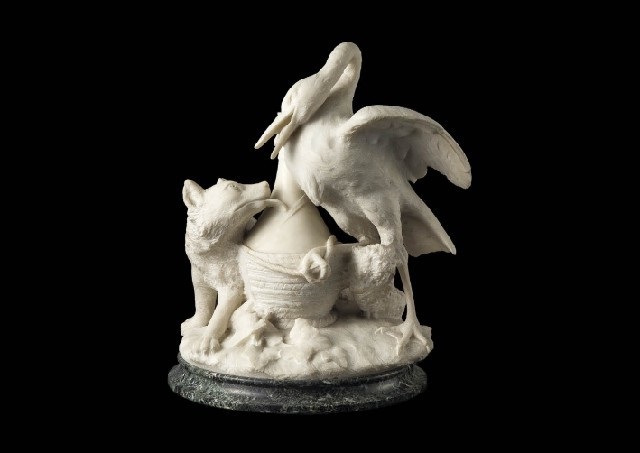 The Fox and the Crane by Anonymous on artnet