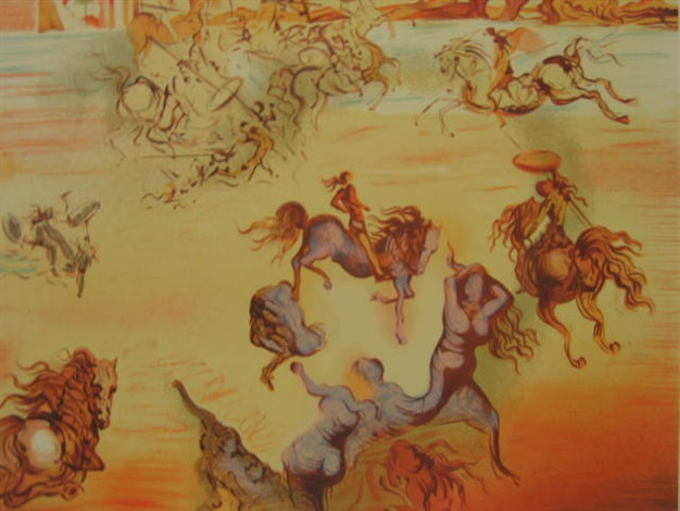 Battling figures and animals by Salvador Dalí on artnet Battling figures and animals by Salvador Dalí on artnet