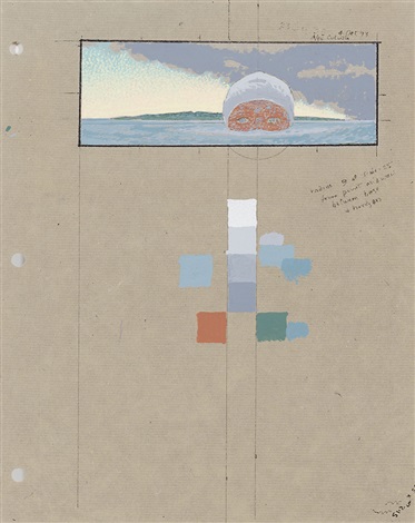 Study for Swimmer by David Alexander Colville on artnet