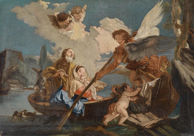 Die Heilige Familie Auf Der Flucht Nach gypten By Giovanni Battista die-heilige-familie-auf-der-flucht-nach-gypten-by-giovanni-battista