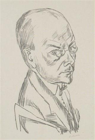 Bildnis Swarzenski by Max Beckmann on