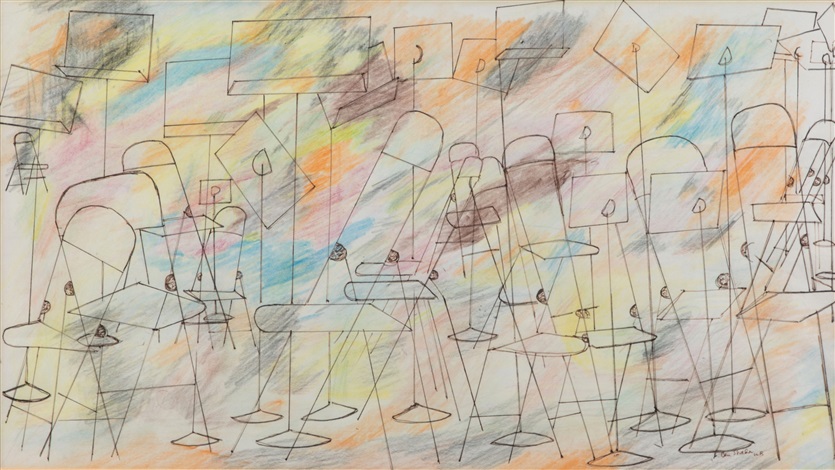 アート・デザイン・音楽 Ben Shahn Painting Silent Music by Ben Shahn