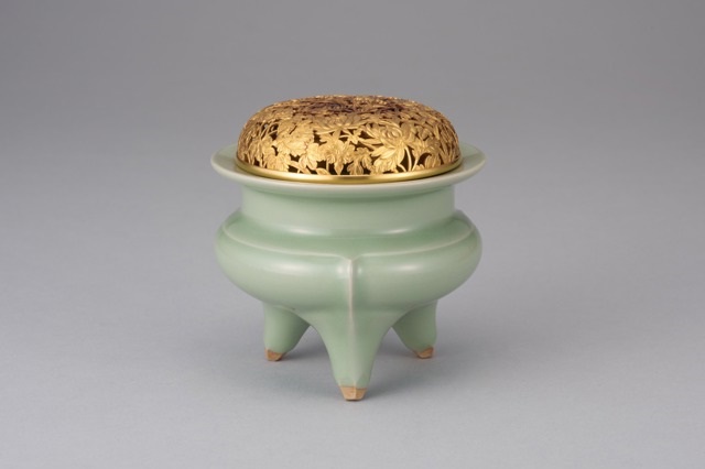 Ｐ９８　茶碗　『諏訪蘇山造』『青磁茶碗』　抹茶碗　共箱　茶道具 P98茶碗『諏訪蘇山造』『青磁茶碗』抹茶碗共箱茶道具