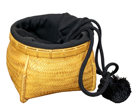 Elsa Peretti for Tiffany, Japanese Jade and Bamboo basket bag by