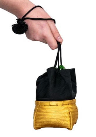 Elsa Peretti for Tiffany, Japanese Jade and Bamboo basket bag by