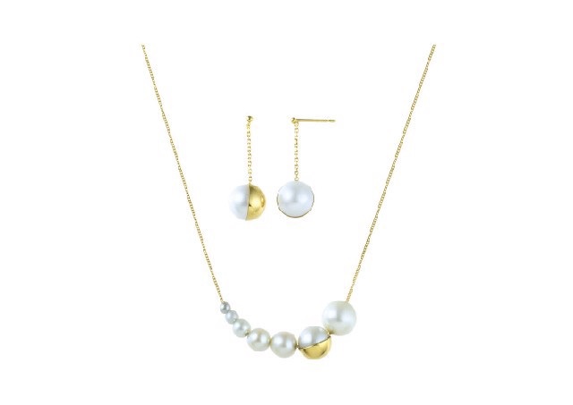 パール ネックレス ピアスMG TASAKI, Pearl Necklace Earrings MG