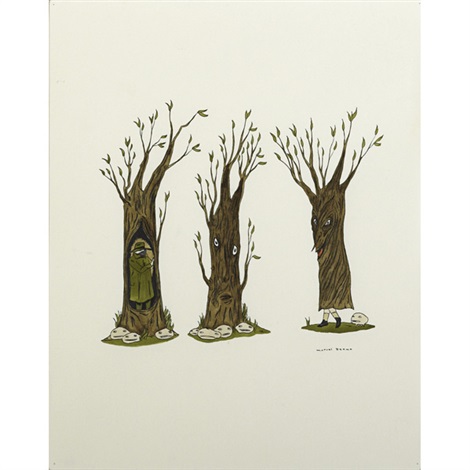 Untitled Trees by Marcel Dzama on artnet