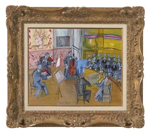 デュフィ　Raoul Dufy 「Le quintette」額付き デュフィ Raoul Dufy 「Le quintette」額付き