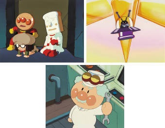 Animation cel from GO ANPANMAN a set of 3 セル画「それいけ 