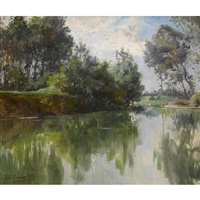 Sommerliche Flusslandschaft