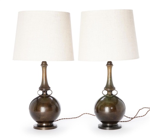 A Just Andersen Bronze Table Lamp A Just Andersen Bronze Table Lamp