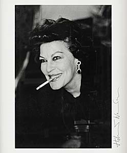 Ava Gardner, London 1984 from Naked and Dressed in Holloywood by Helmut