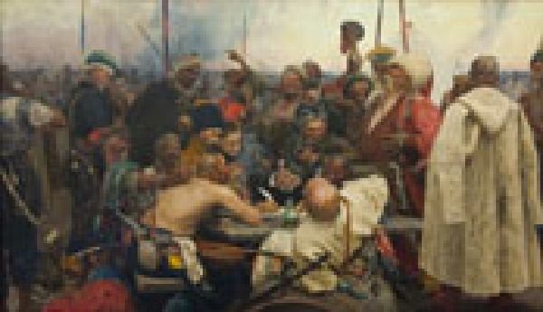 Les Zaporogues écrivant une lettre au Sultan Mahmoud IV de Turquie
