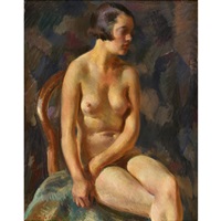 Sitzender weiblicher Akt, 1929 Sitzender weiblicher Akt, 1929