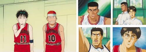 セル画「スラムダンク」より5点セット Animation cel from SLAM DUNK a