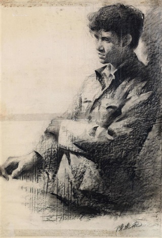 往事如烟纸本素描Faded past by Chen Yifei on artnet