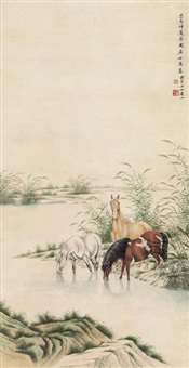 ジ*ン様 昭和初期 八駿馬全番組 高級天然素材 Zai Ying | Artnet
