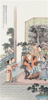 中国書画家劉湘（1963～2020年）氏作花鳥図『春意濃』図 肉筆真作保証表装前 花鸟画– 藝聯萬家書畫