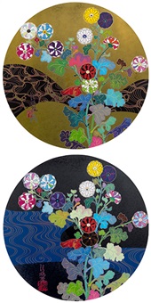 Amazon.co.jp: 村上隆 花畑の中の楽園 Paradise in a Flower Field 
