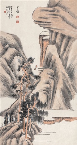 临八大山人山水by Gao Yong on artnet