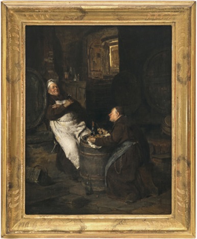 In the monastery cellar by Eduard von Grützner on artnet