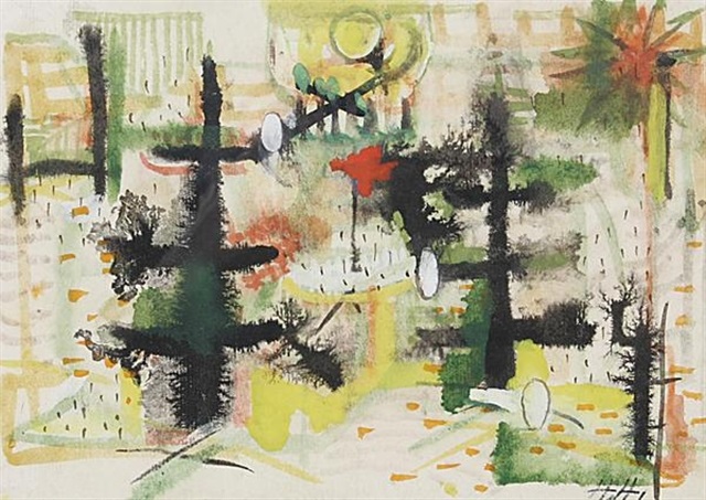 Garten zu Neujahr by Hannah Höch on