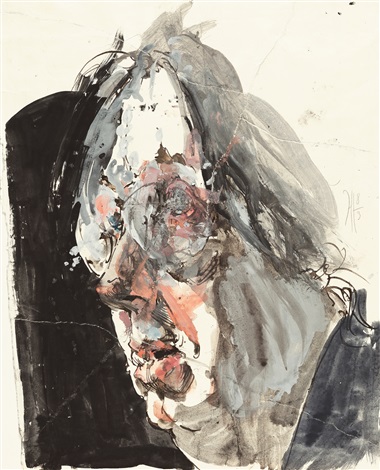 Self portrait by Horst Janssen on artnet