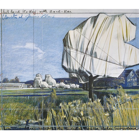 Wrapped trees by Christo and Jeanne-Claude on artnet