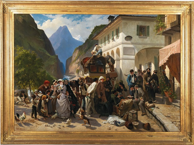 Customs at the Simplon by Eugène Pierre François Giraud on artnet