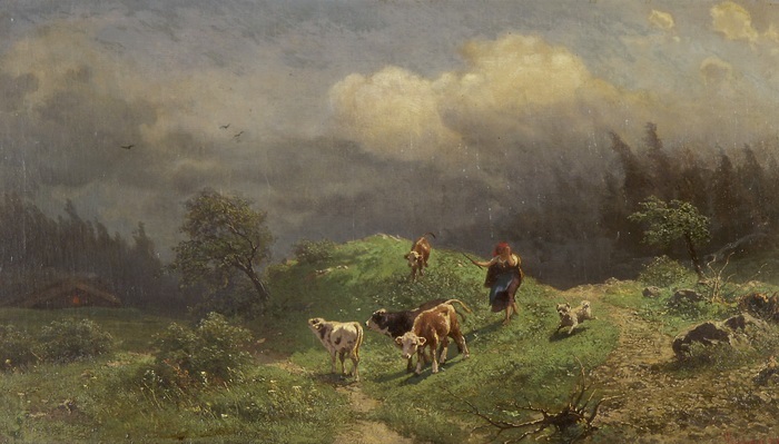arbeit auf der alp