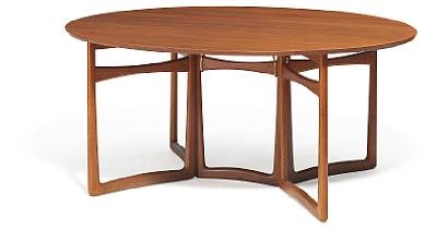 Oval Dining Table With Fold Down Ends By Orla Mølgaard Oval Dining Table With Fold Down Ends By Orla Mølgaard