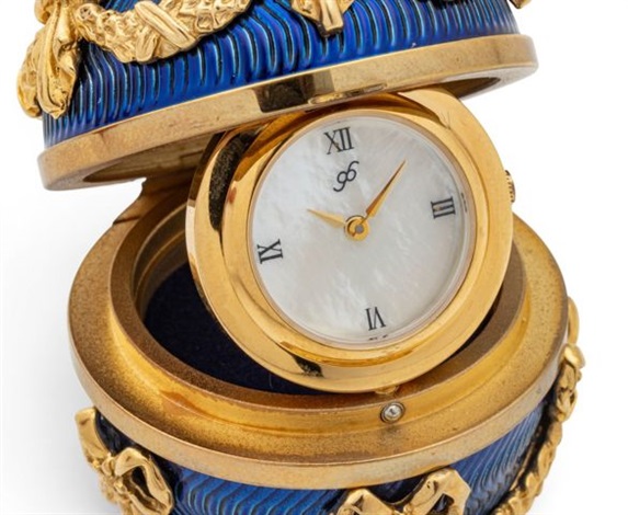 Egg Clock Le Petit Imperial Heirloom by Igor Carl Faberge on artnet