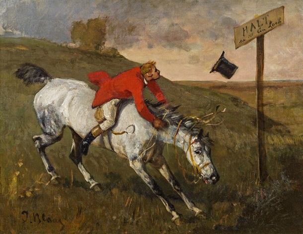 Abrupt stop by Julius von Blaas on artnet