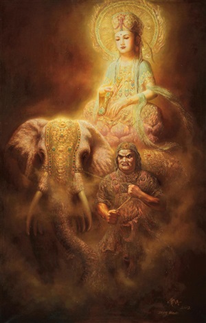 普贤菩萨 by Zeng Hao on artnet