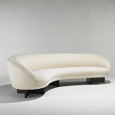 Curved sofa by Vladimir Kagan on artnet