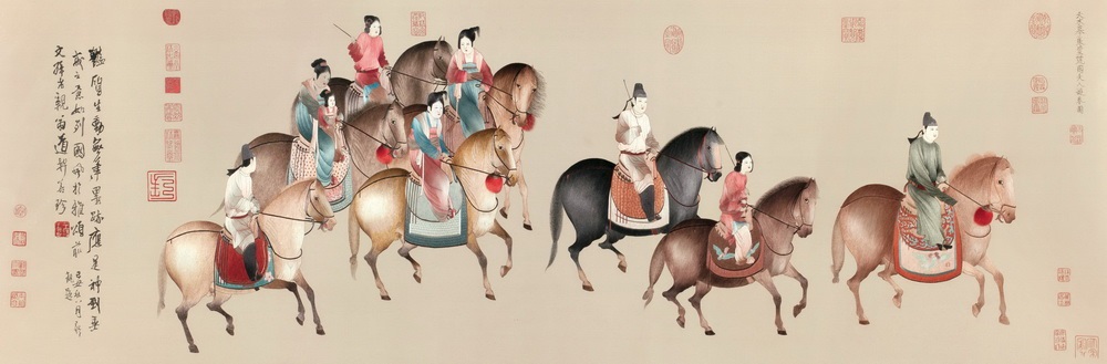 虢国夫人游春图by Various Chinese Artists on artnet