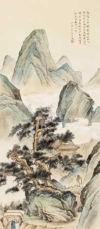 青綠山水圖6 青绿山水 by Huang Shijun on artnet