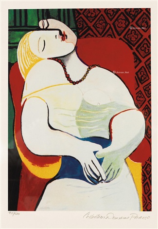 梦纸本丝网版画by Pablo Picasso on artnet