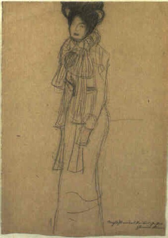 Gustav Klimt 、MARIE HENNEBERG STEHEND Gustav Klimt 、MARIE HENNEBERG STEHEND