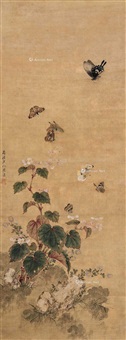 【昭和11年/1936年】アトリエ美術大講座 日本画科 花鳥画実習 楽天市場】掛け軸 掛軸 夏掛け 花鳥画 「鮎」 kz5a3184 田村竹世