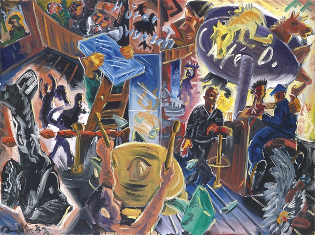 Cafe Deutschland Hörerwunsch by Jörg Immendorff on artnet