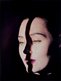 line on face, new york by erwin blumenfeld