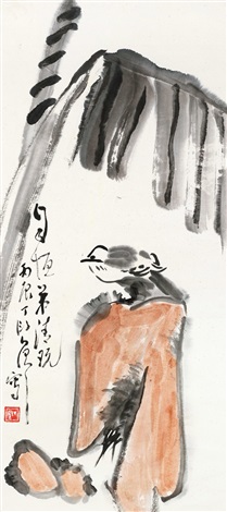芭蕉小鸟 by Ding Yanyong on artnet