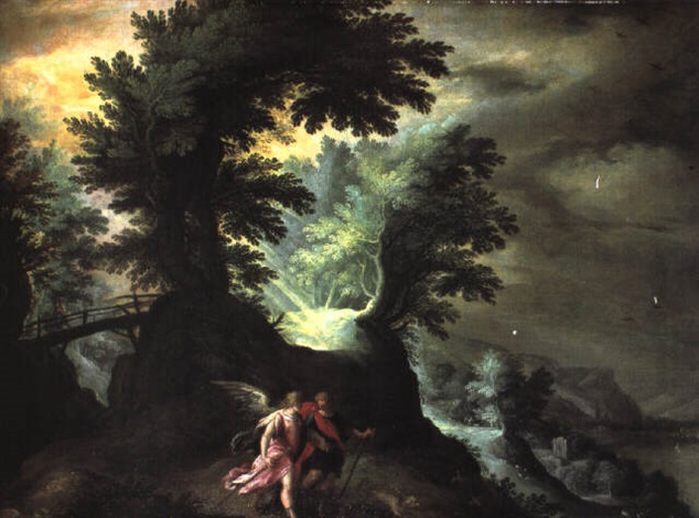 Tobias und der Engel by Jan (Hans) Soens on