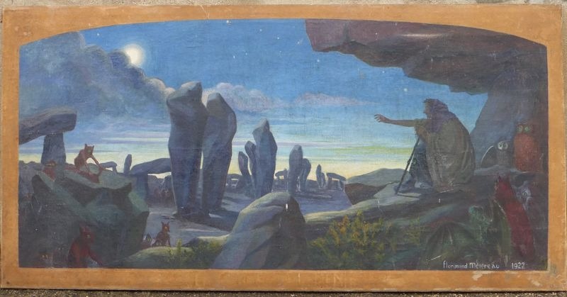 TABLEAU HSP PAYSAGE Africain Afrique Orientaliste XXème Vintage Signé