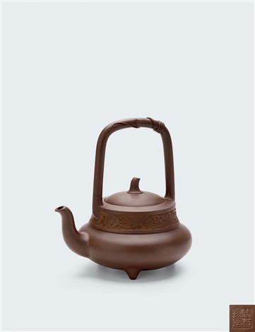 当代周桂珍制北瓜提梁壶by Zhou Guizhen on artnet