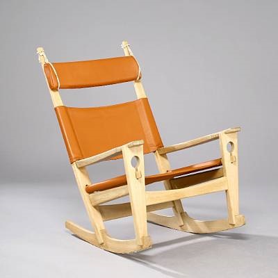 Keyhole rocking chair by Hans J. Wegner on artnet