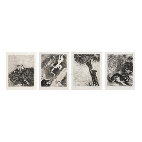 Fables of La Fontaine including Les Deux Pigeons and LAigle by